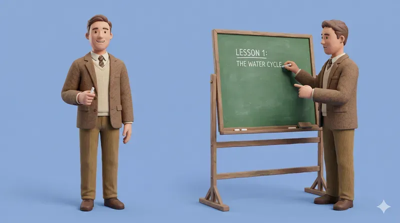 3D Claymation Professions Dual Poses