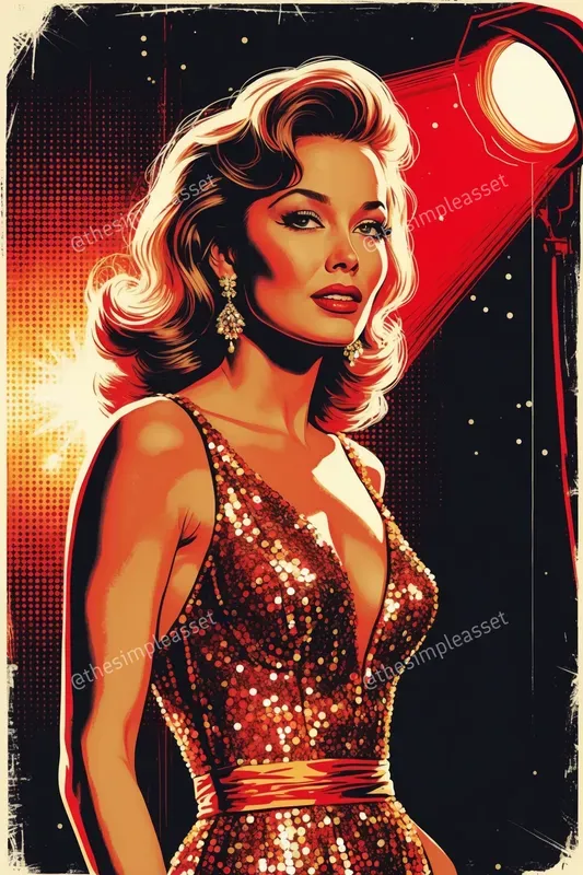 Vintage Retro Portrait Posters