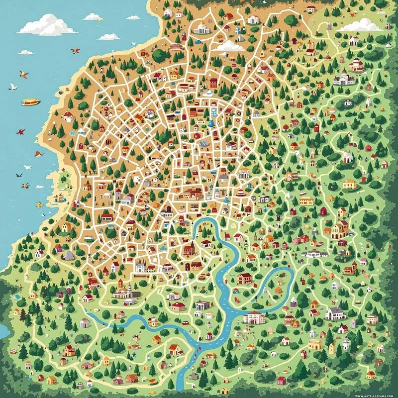 Color Game Maps Illustrated Color Maps