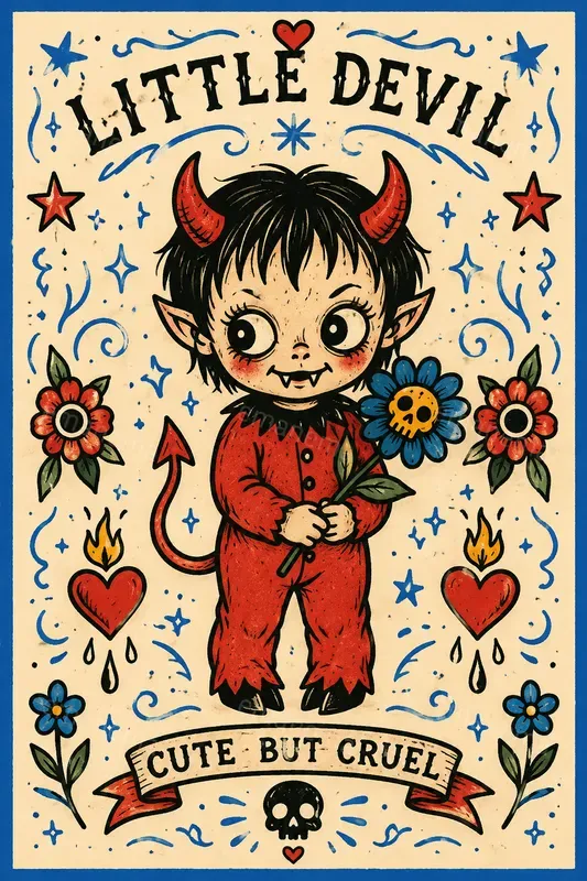Creepy And Cute Baby Illustrations