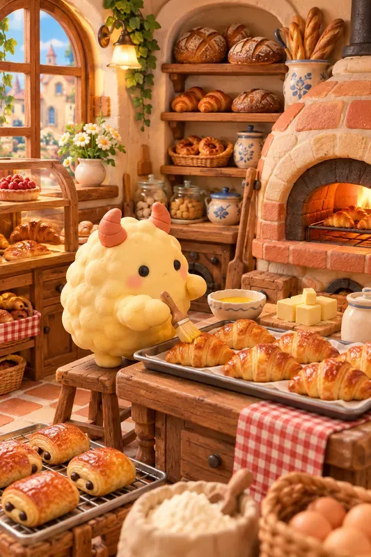 Cute Bakery Clay Monsters