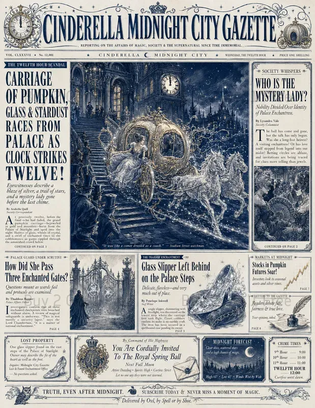 Illustrated Storybook Newspapers