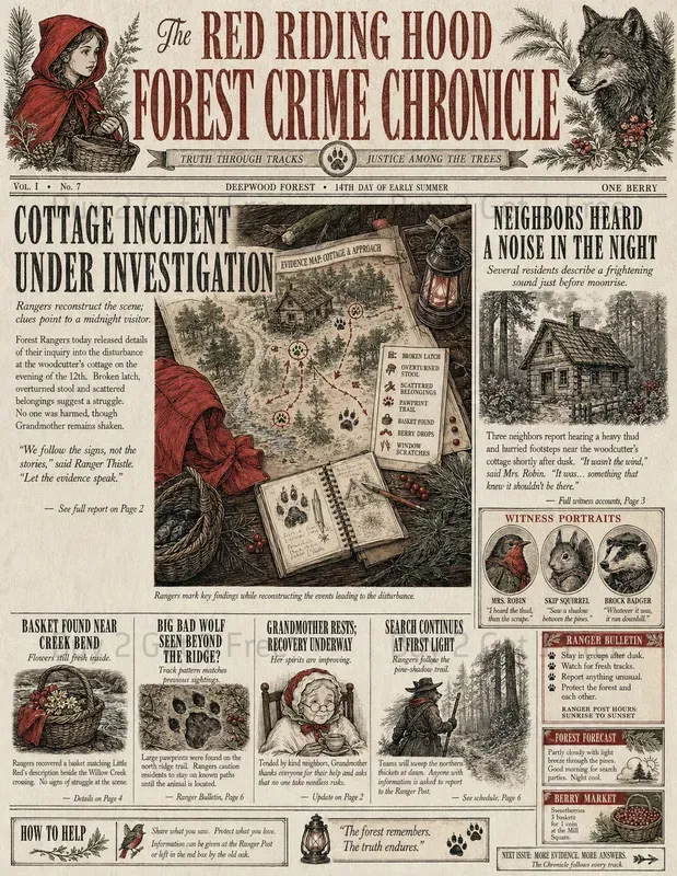 Illustrated Storybook Newspapers