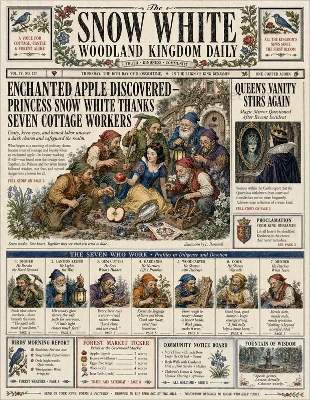 Illustrated Storybook Newspapers