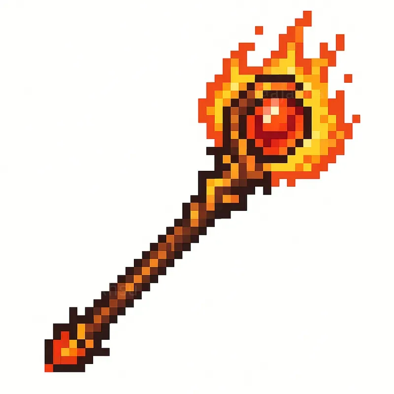 Pixel Mage Staffs