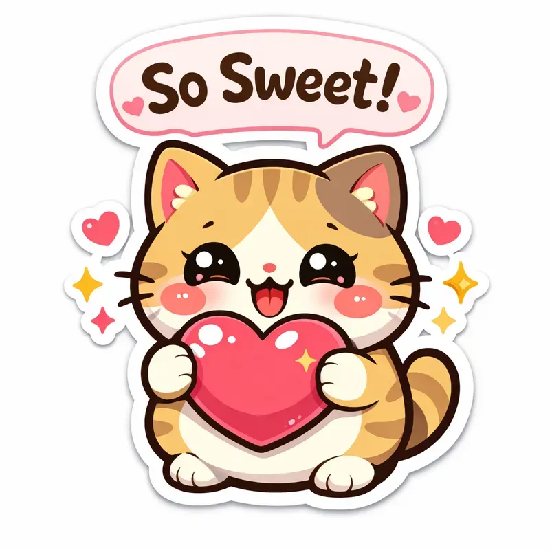 Cute Kawaii Valentine Love Stickers