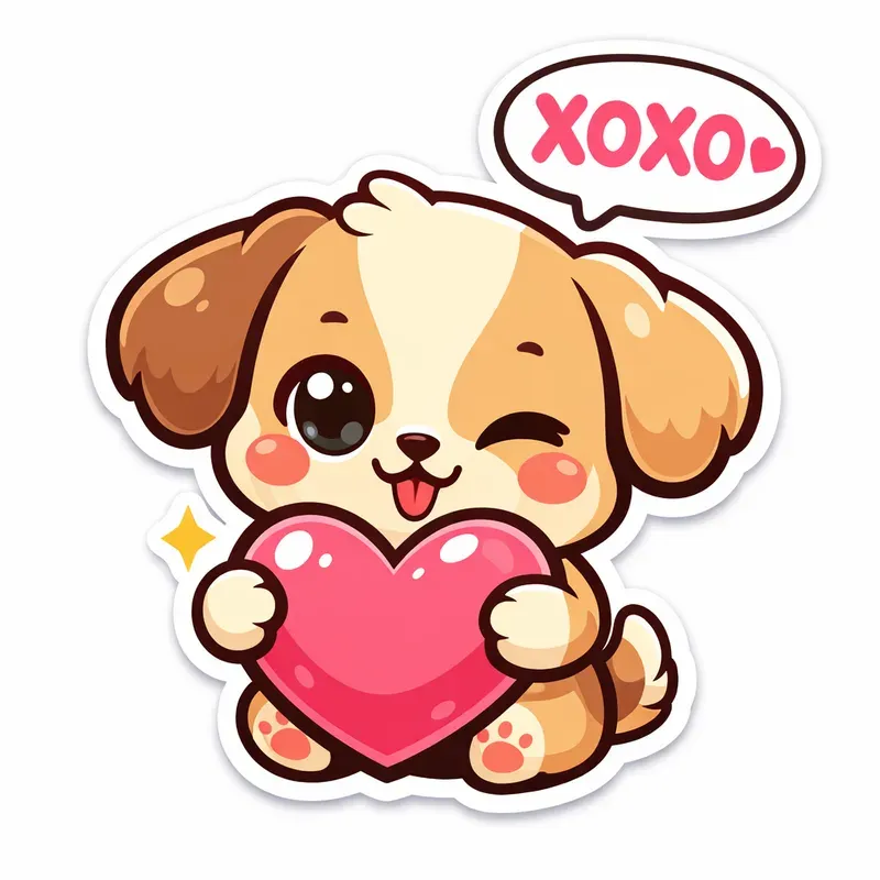 Cute Kawaii Valentine Love Stickers