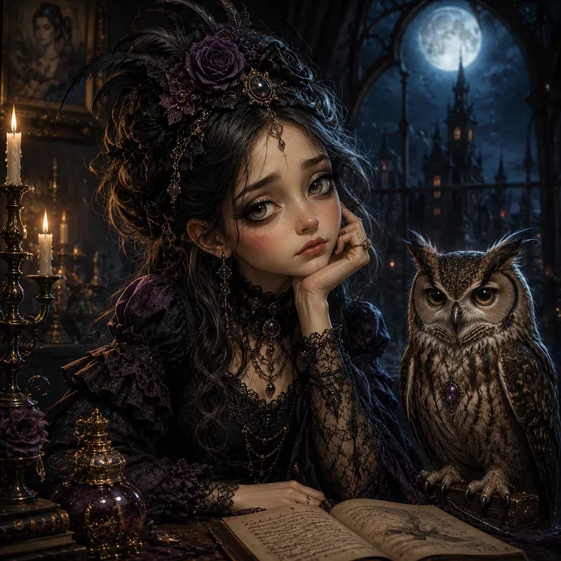 Whimsical Gothic Faces