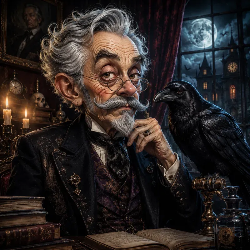 Whimsical Gothic Faces