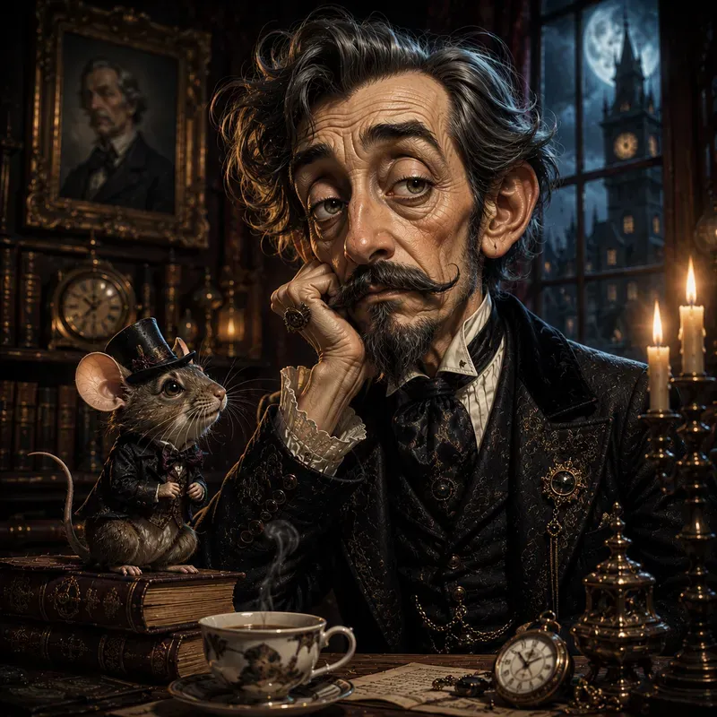 Whimsical Gothic Faces