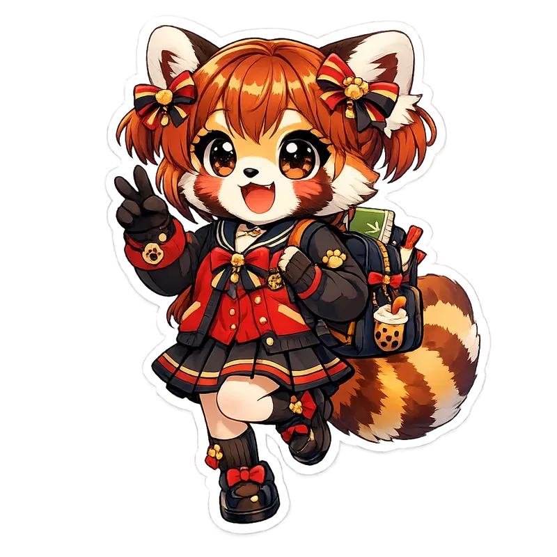Cute Schoolgirl Sticker Creators