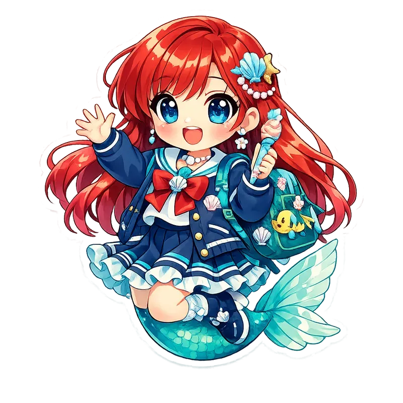 Cute Schoolgirl Sticker Creators