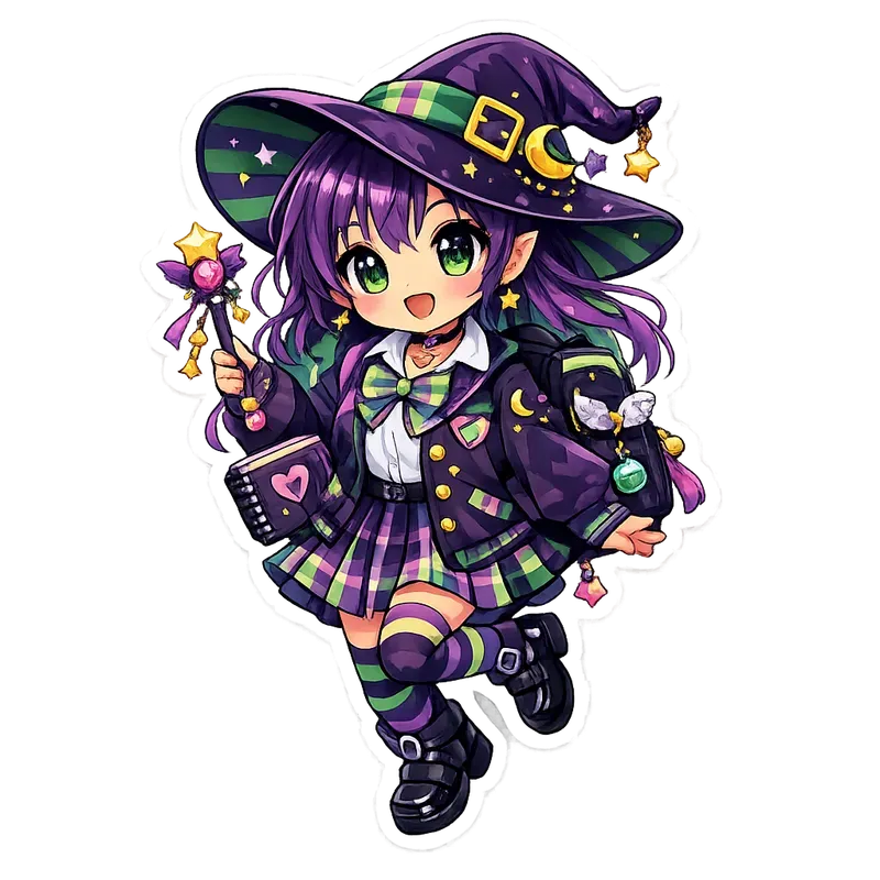 Cute Schoolgirl Sticker Creators
