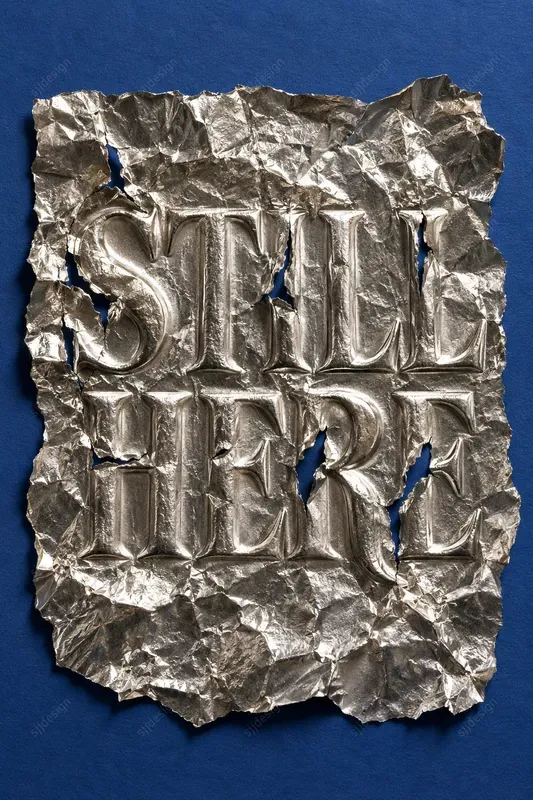 Crushed Foil Typography