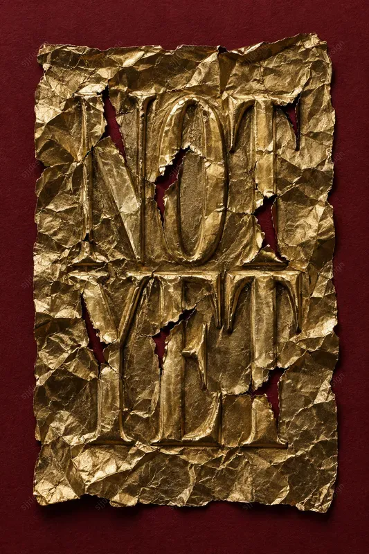 Crushed Foil Typography