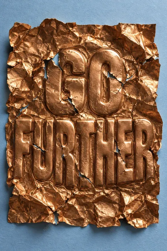 Crushed Foil Typography