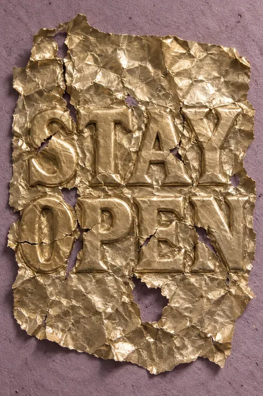 Crushed Foil Typography