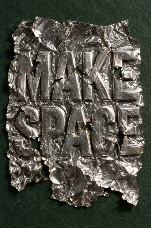 Crushed Foil Typography