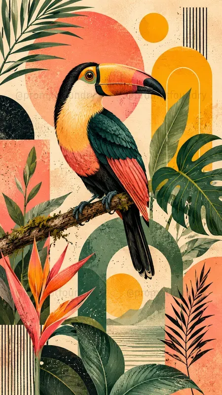 Modern Geometric Editorial Art