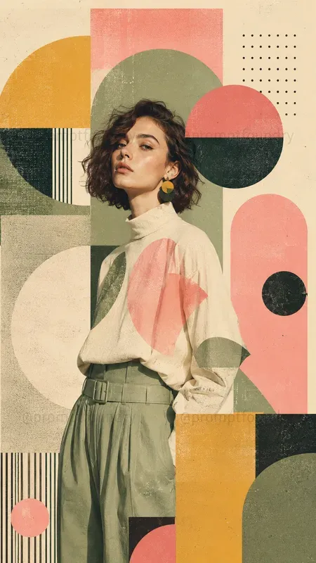 Modern Geometric Editorial Art