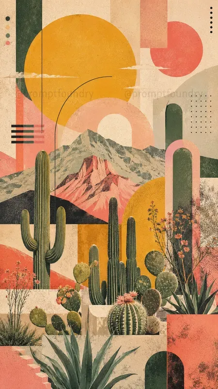 Modern Geometric Editorial Art
