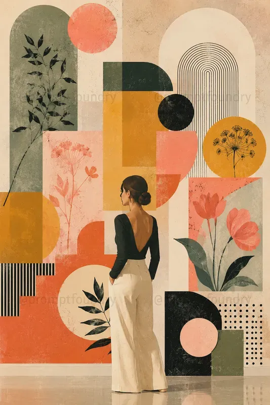 Modern Geometric Editorial Art
