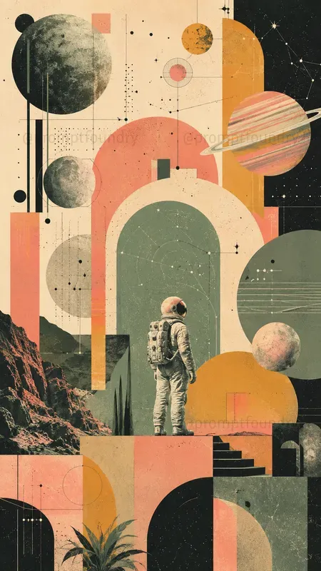 Modern Geometric Editorial Art