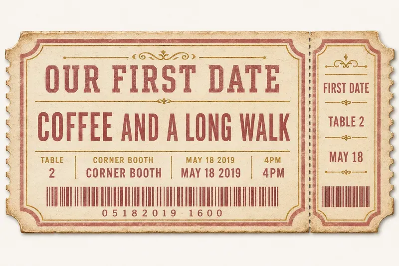 Vintage Ticket Keepsake Studios