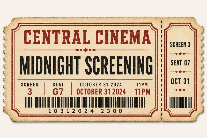 Vintage Ticket Keepsake Studios