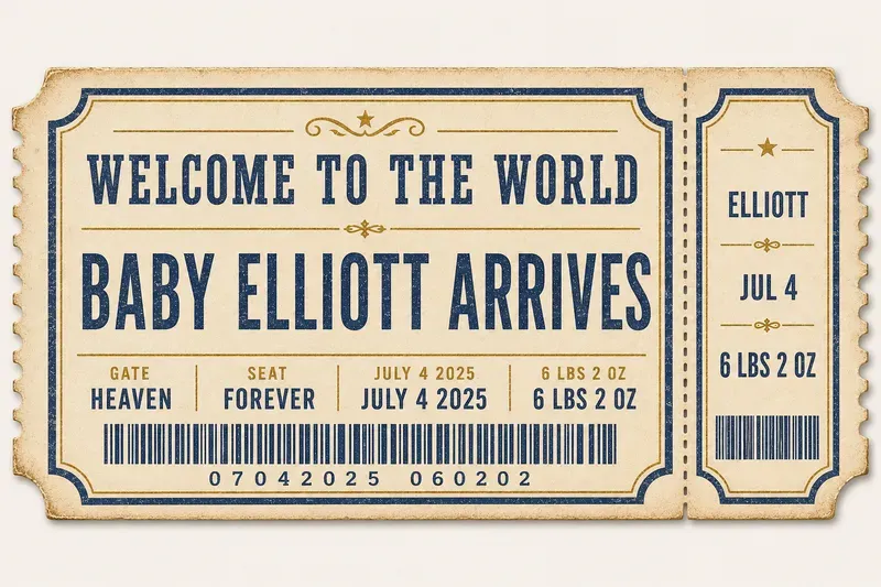 Vintage Ticket Keepsake Studios