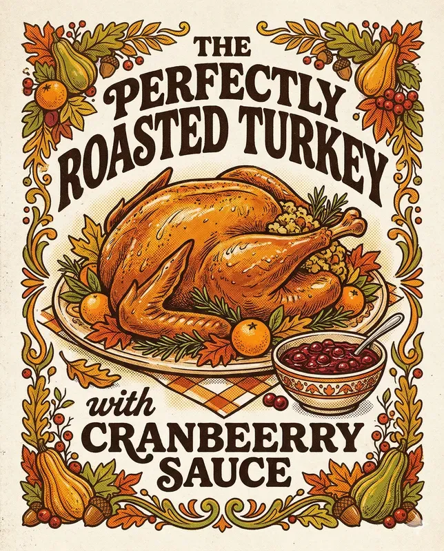 70s Retro Cook Book Aesthetic Masters