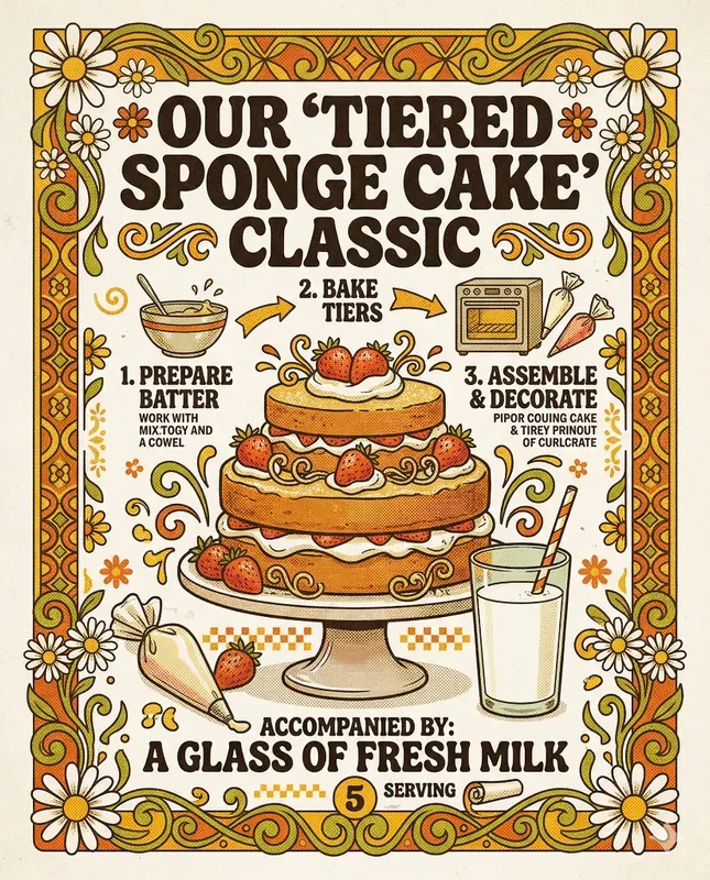 70s Retro Cook Book Aesthetic Masters