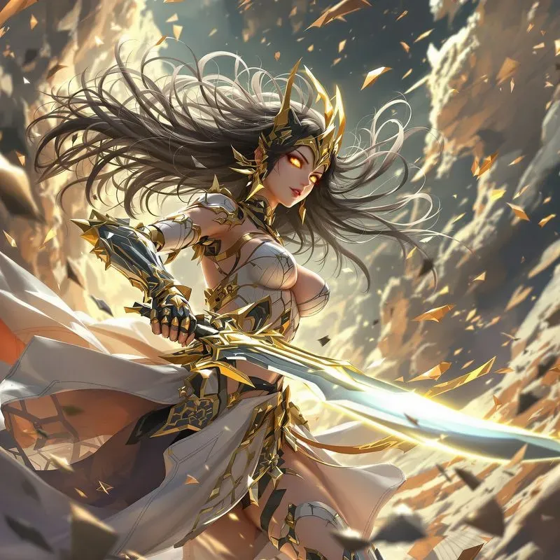 Cyberpunk Anime Girls With Dynamic Poses