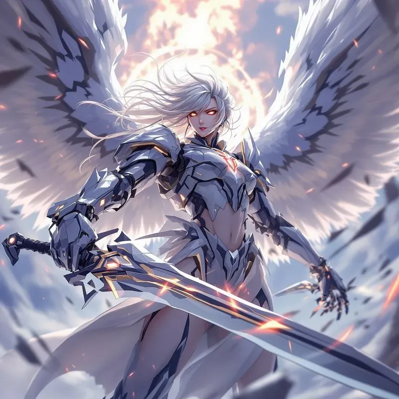 Cyberpunk Anime Girls With Dynamic Poses