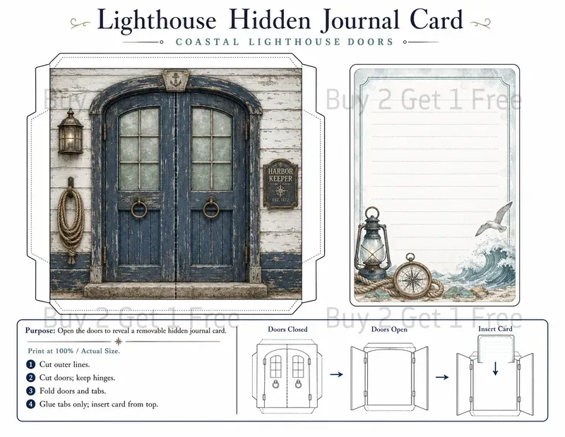 Printable Hidden Journal Cards