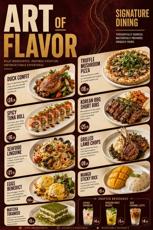 Restaurant Menu Designs