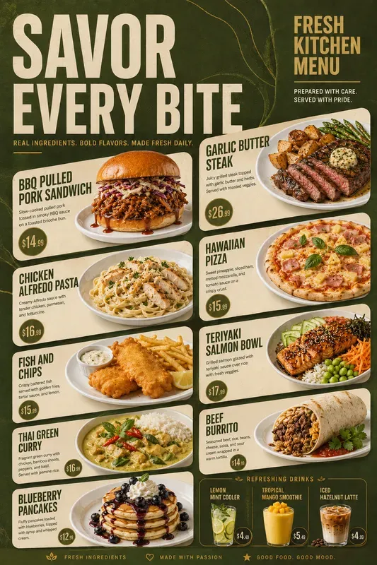 Restaurant Menu Designs