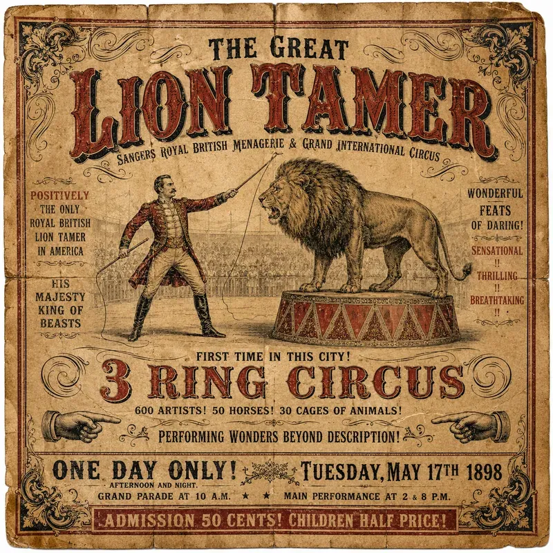Vintage Circus Bills Ai