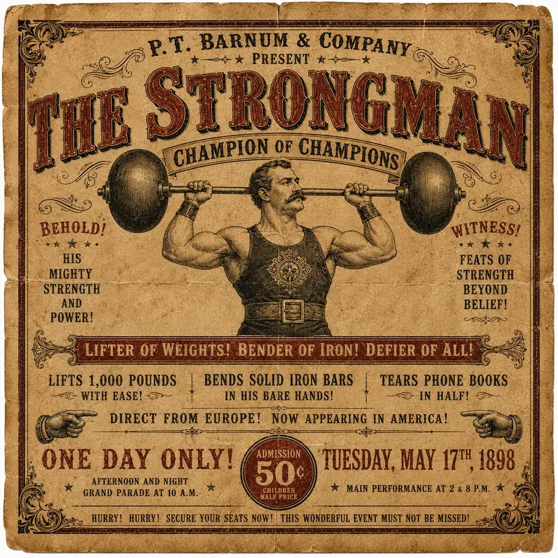 Vintage Circus Bills Ai