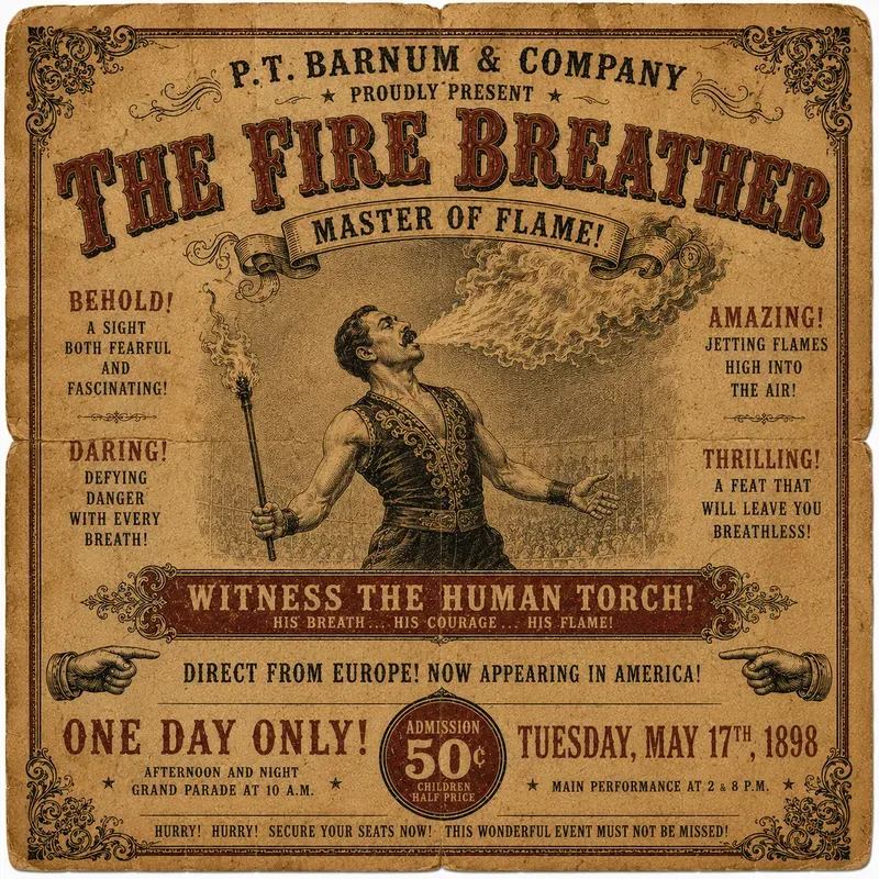 Vintage Circus Bills Ai