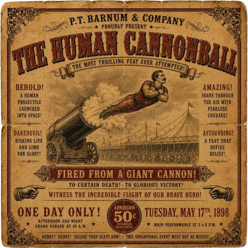 Vintage Circus Bills Ai