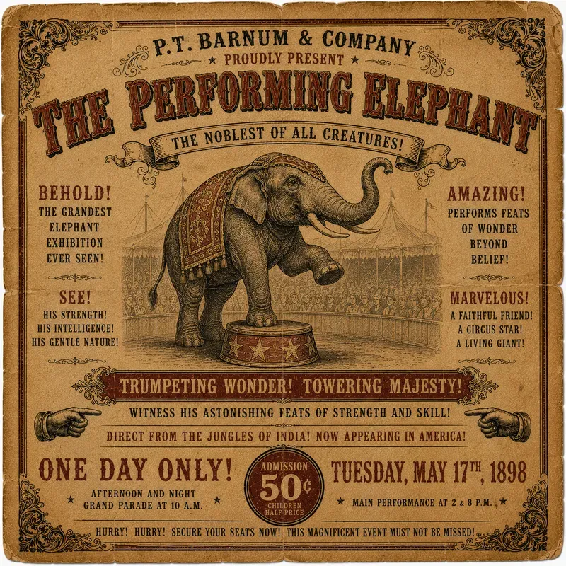 Vintage Circus Bills Ai