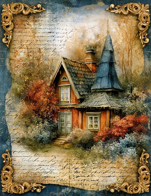 Autumn Fairytale Junk Journal Ephemera