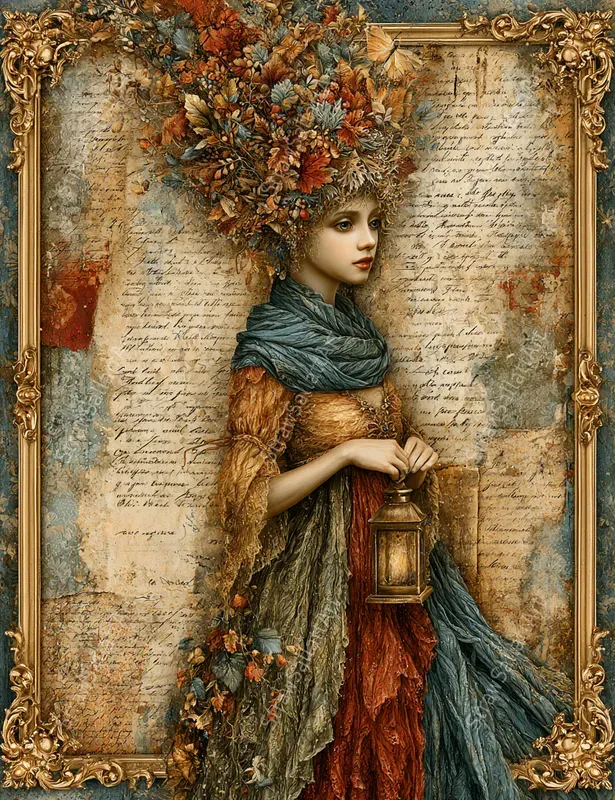 Autumn Fairytale Junk Journal Ephemera