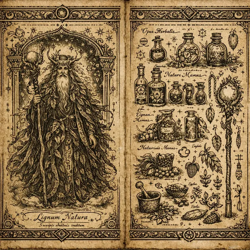 Vintage Witchcraft Grimoire Illustrations
