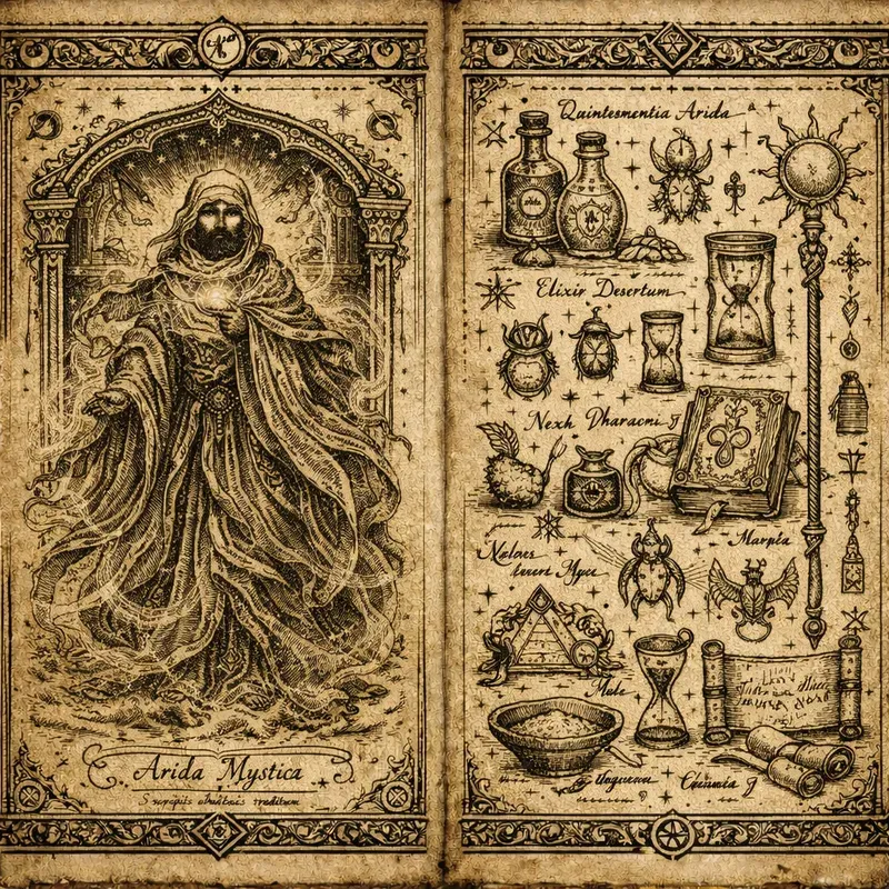 Vintage Witchcraft Grimoire Illustrations