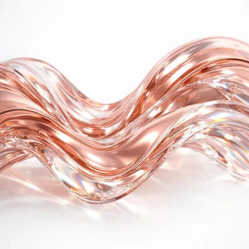 Luxury 3D Liquid Glass Wave Textures