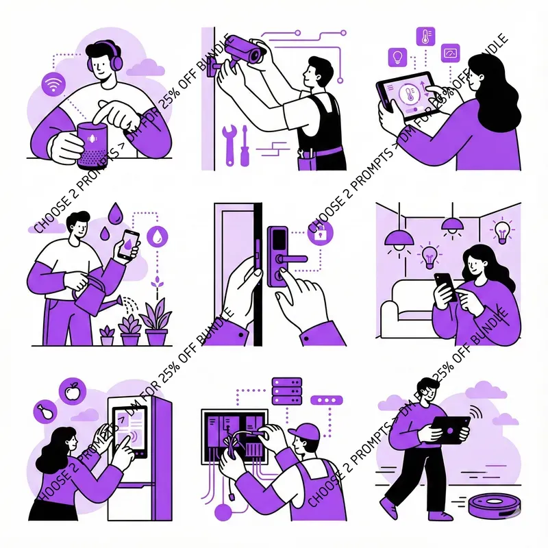 Modern Monocolor Startup Illustrations