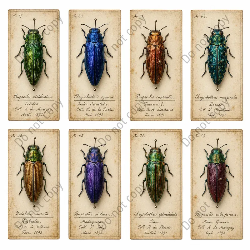 Insect Specimen Card Ephemera