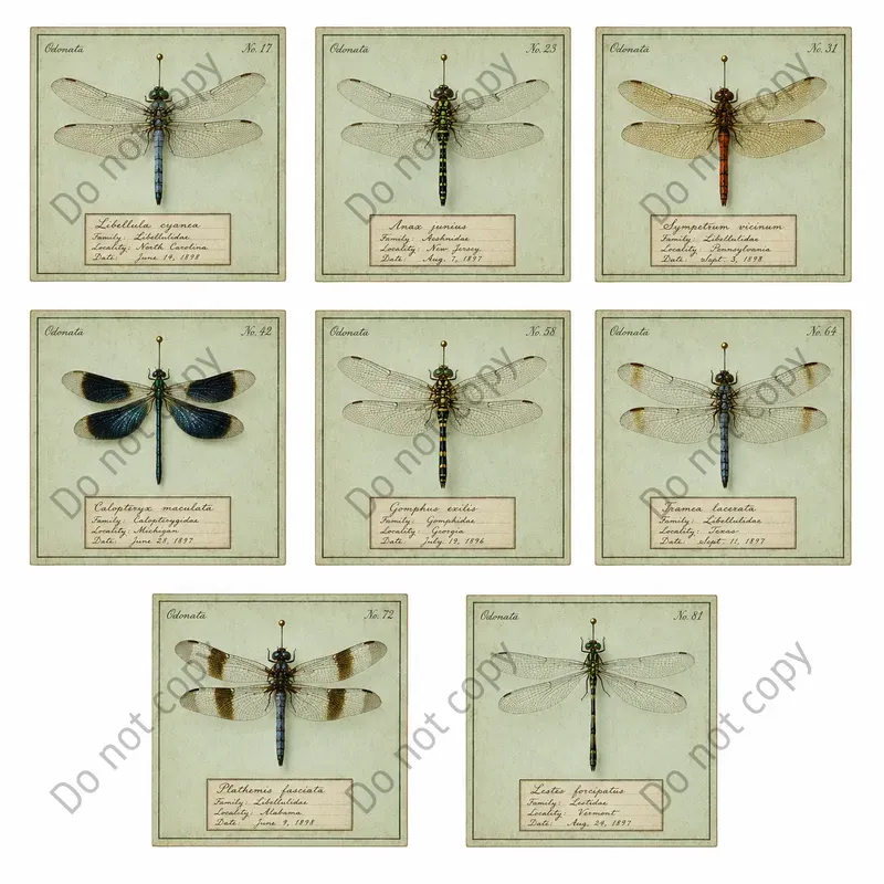Insect Specimen Card Ephemera